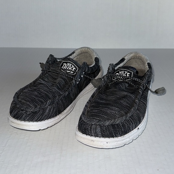 Hey Dude Wally Stretch Mix Marled Gray Slip On - Picture 2 of 8